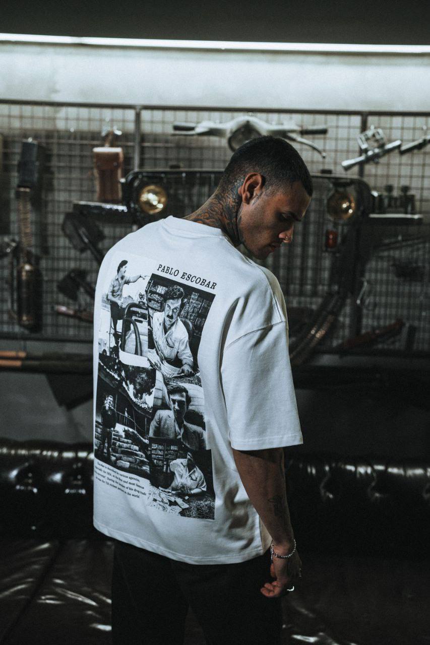 T-SHIRT PABLO ESCOBAR WHITE ESCO
