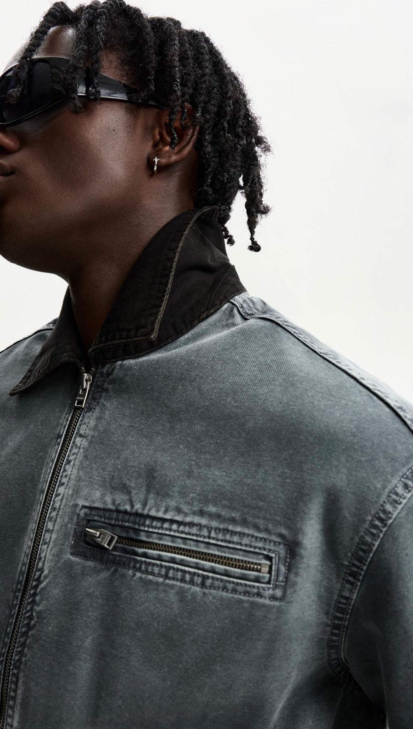 JACKET WITH CONTRAST COLLAR BERSHKA