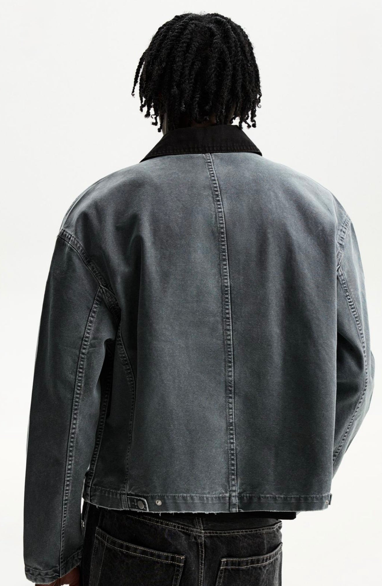 JACKET WITH CONTRAST COLLAR BERSHKA