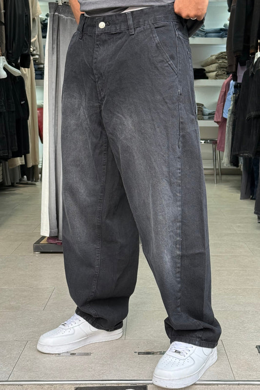 BALLOON FIT JEANS GRIS NOIR LH
