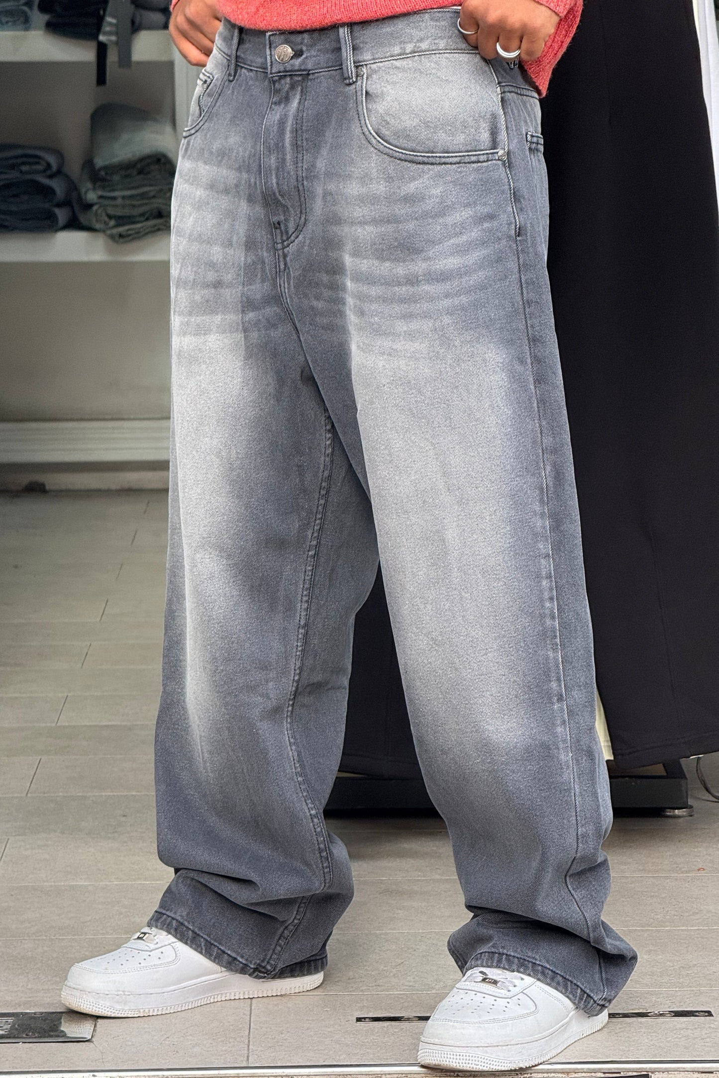 BAGGY JEANS L'INTROUVABLE (GRIS NOIR 2)