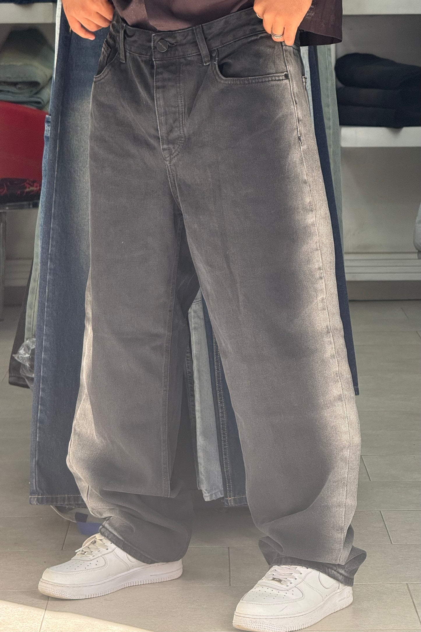 BAGGY JEANS NOIR DEGRADE 2