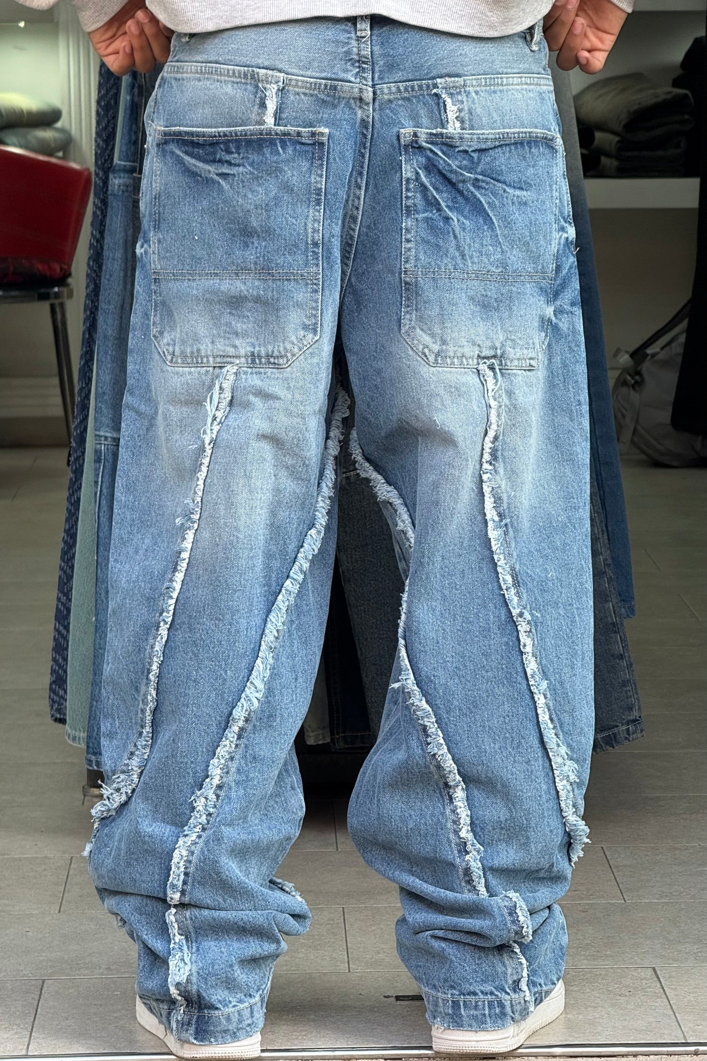 BAGGY JEANS STORM V3 BLEU