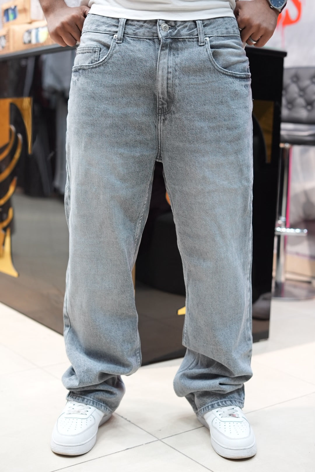 BAGGY JEANS GRIS SK