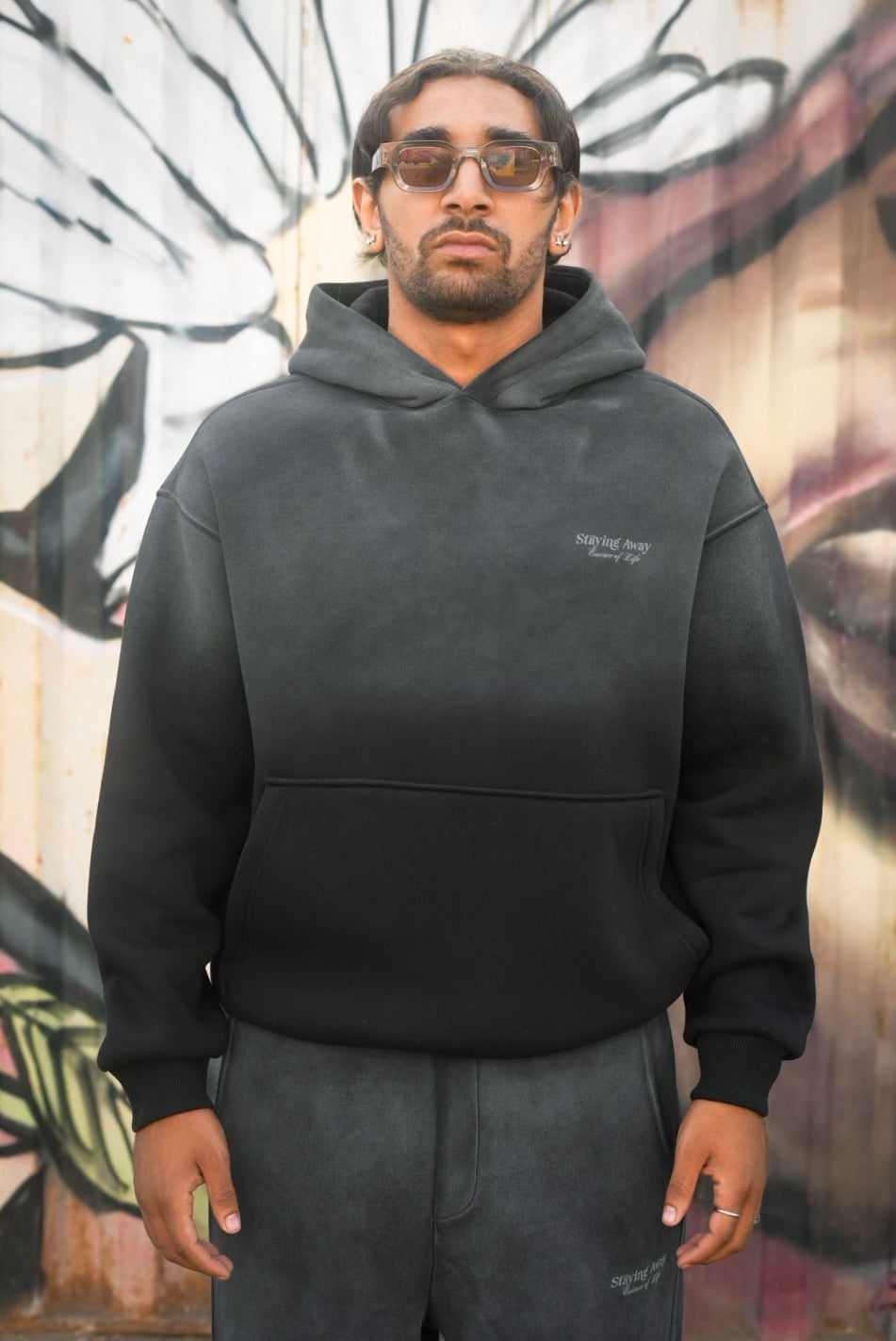 ENSEMBLE WASHED STAYING AWAY BLACK E90-15