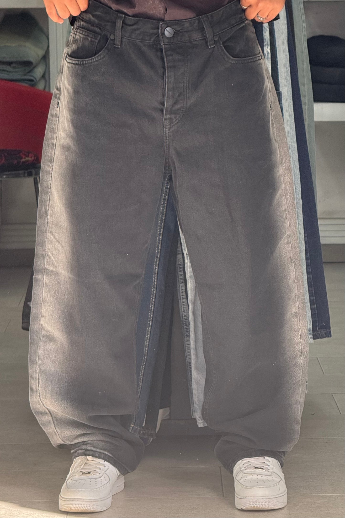 BAGGY JEANS NOIR DEGRADE 2