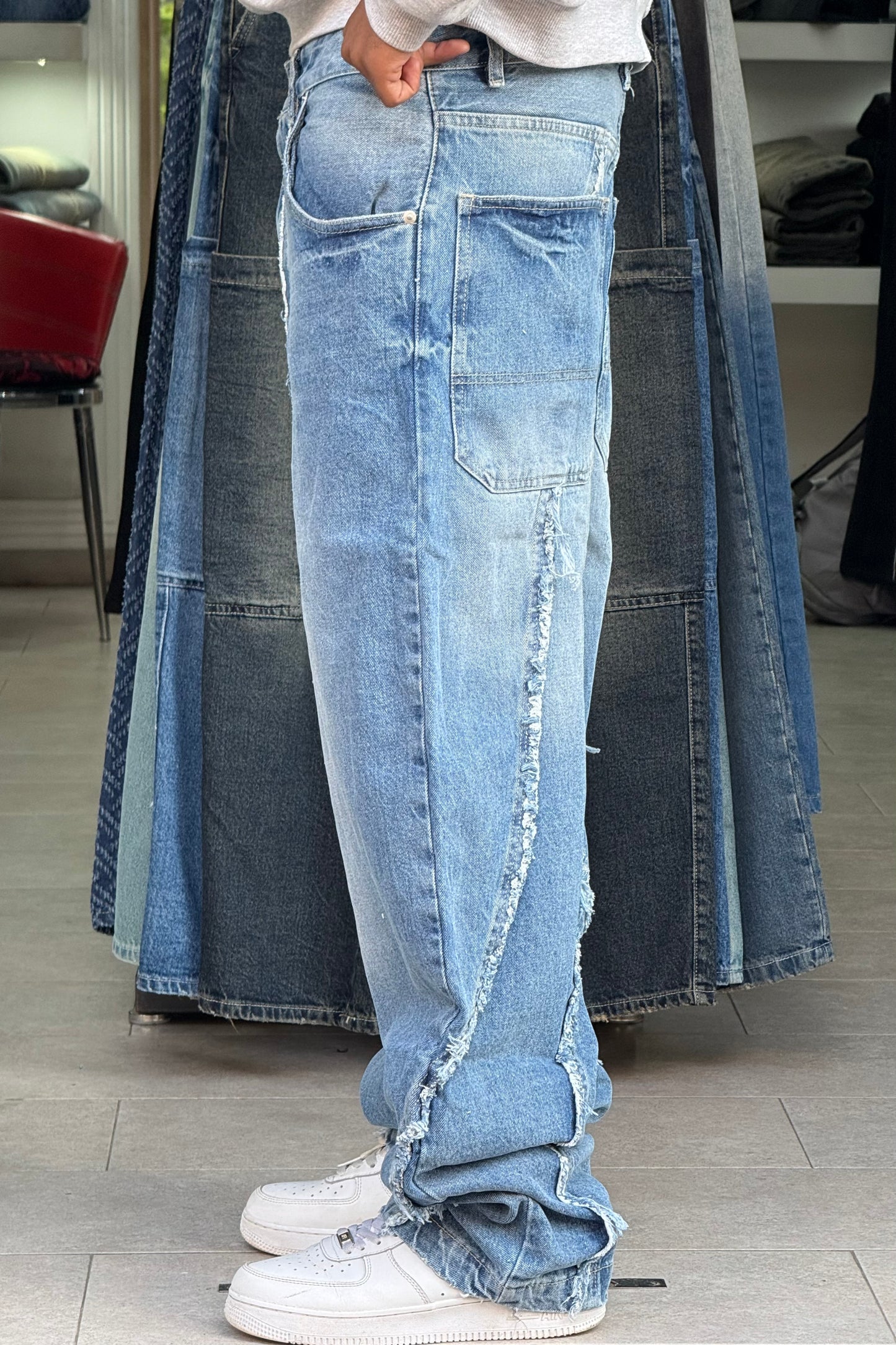 BAGGY JEANS STORM V3 BLEU