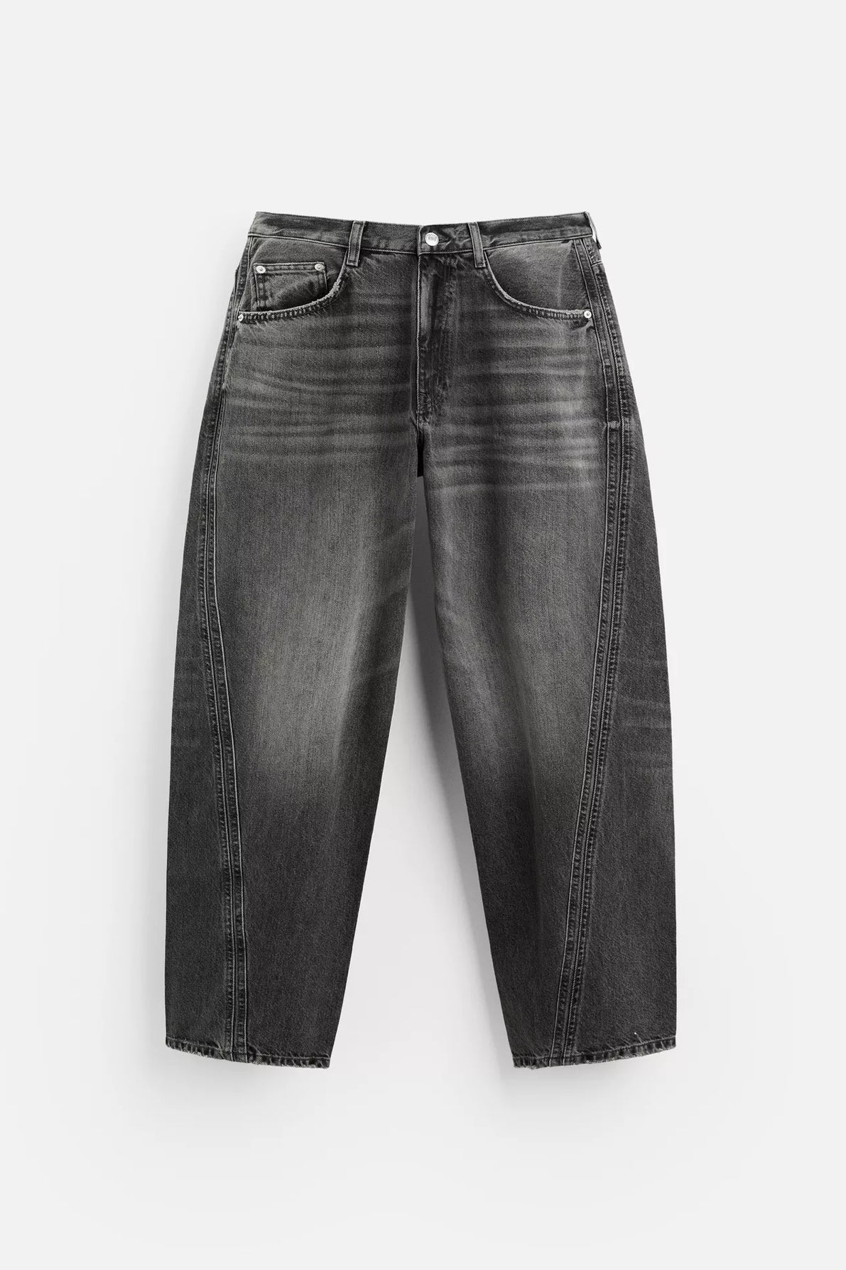 BAGGY JEANS WITH SEAM DETAIL ZARA