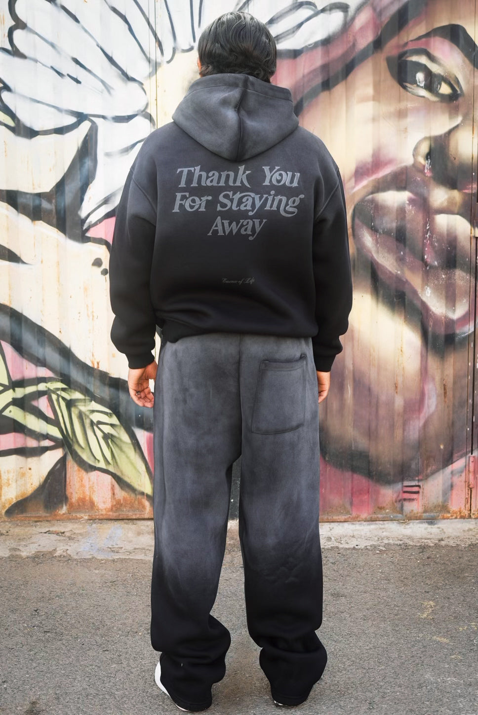 ENSEMBLE WASHED STAYING AWAY BLACK E90-15