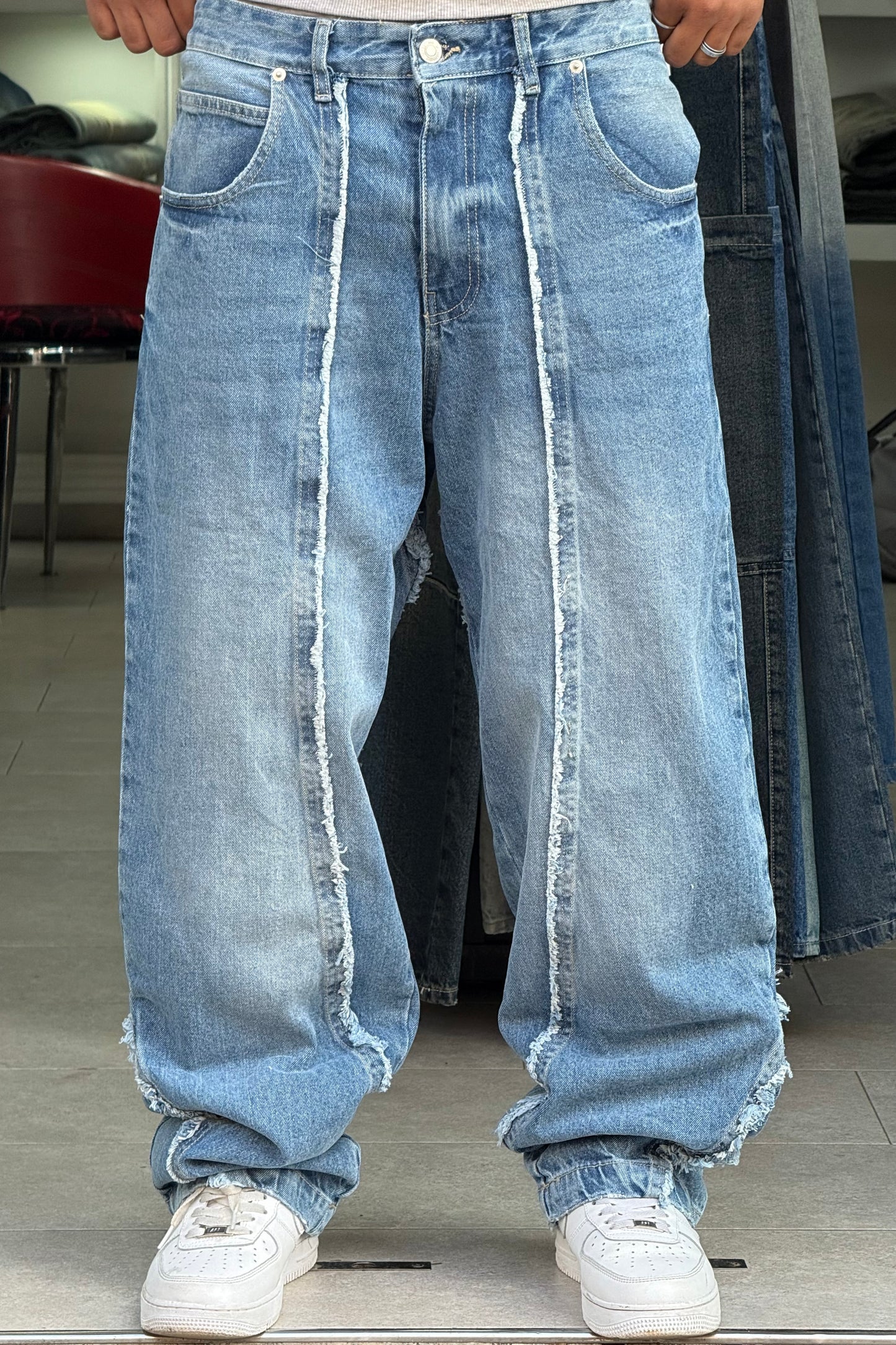 BAGGY JEANS STORM V3 BLEU