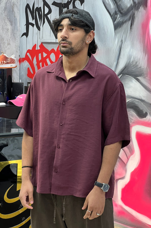 CHEMISE BURGUNDY 10-213