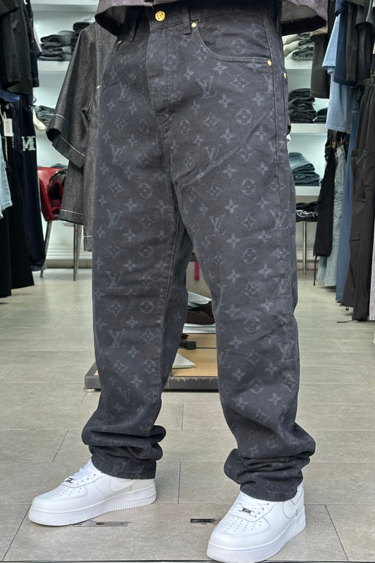 BAGGY JEANS LV LASER NOIR