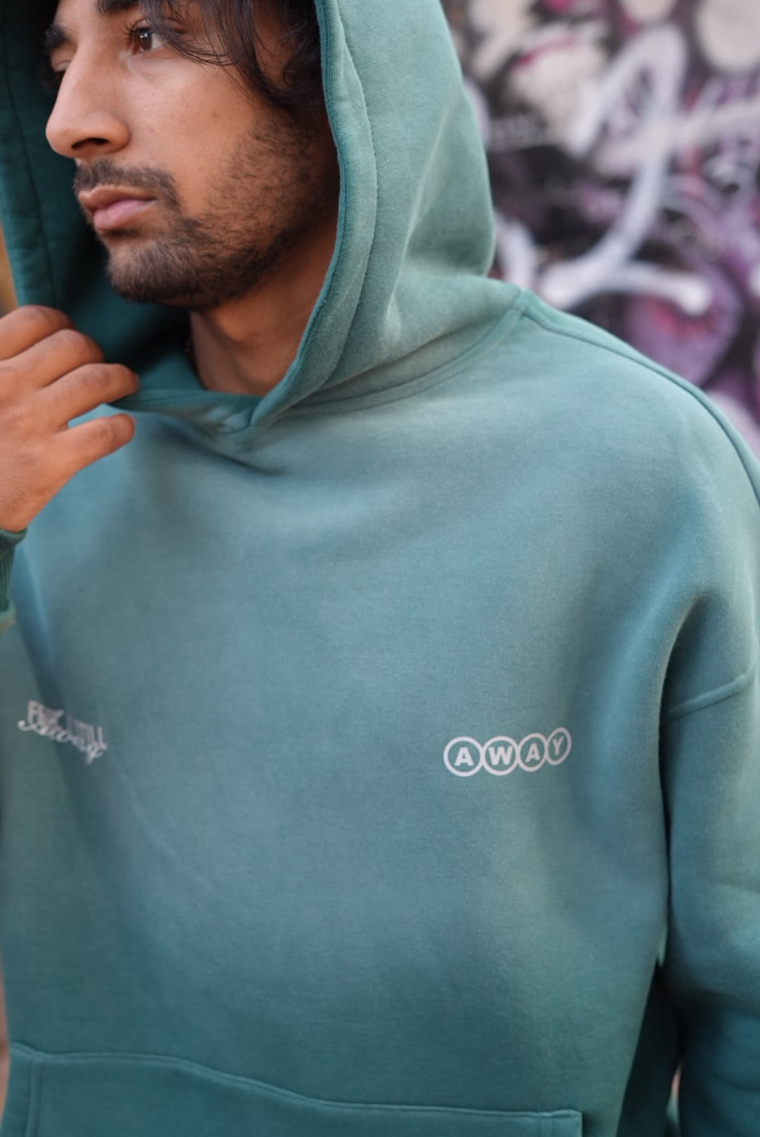HOODIES FEELINGMAKER WASHED GREEN E71-83