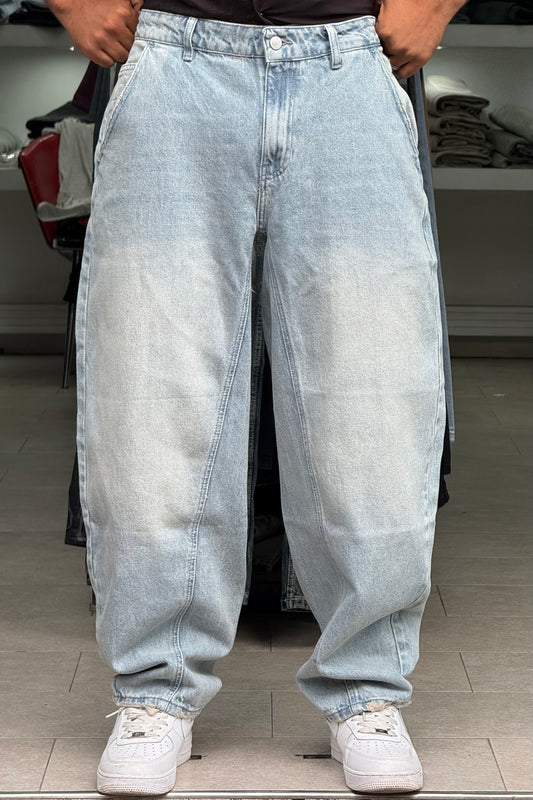 BALLOON FIT JEANS DELAVE DIRTY