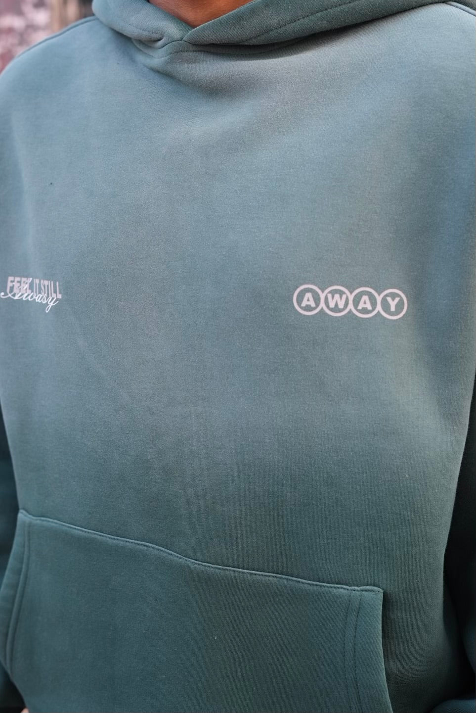 HOODIES FEELINGMAKER WASHED GREEN E71-83