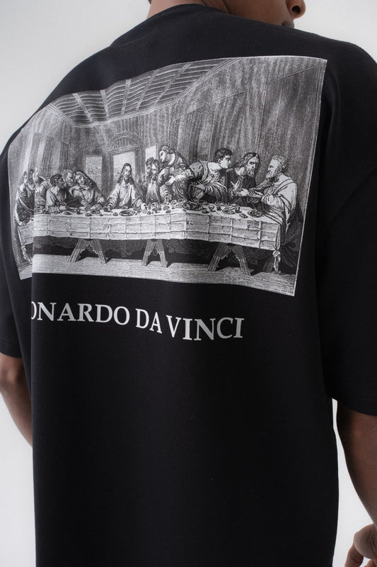 T-SHIRT LEONARDO DA VINCI BLACK ESCO