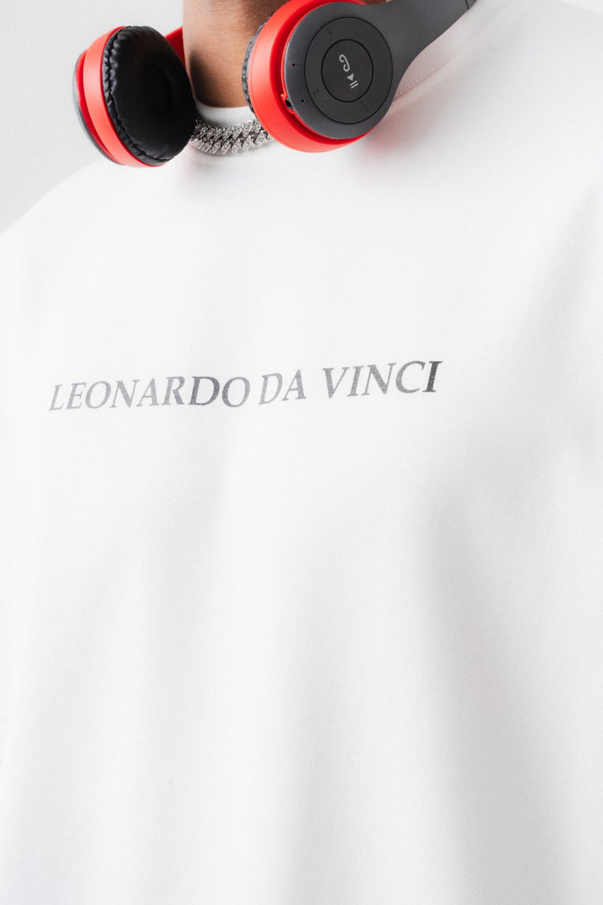 T-SHIRT LEONARDO DA VINCI WHITE ESCO