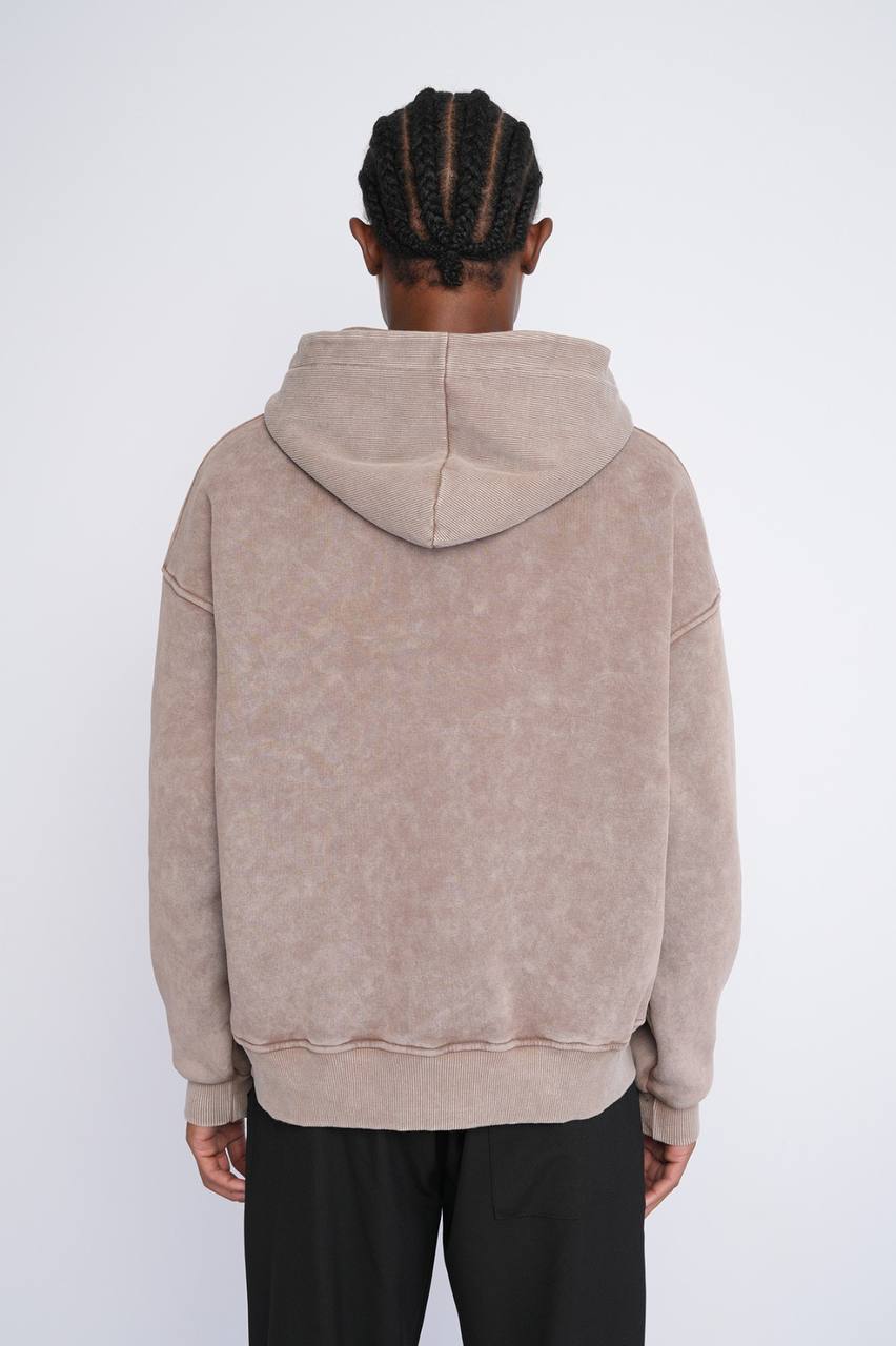 HOODIES BR WASHED BEIGE 80-10
