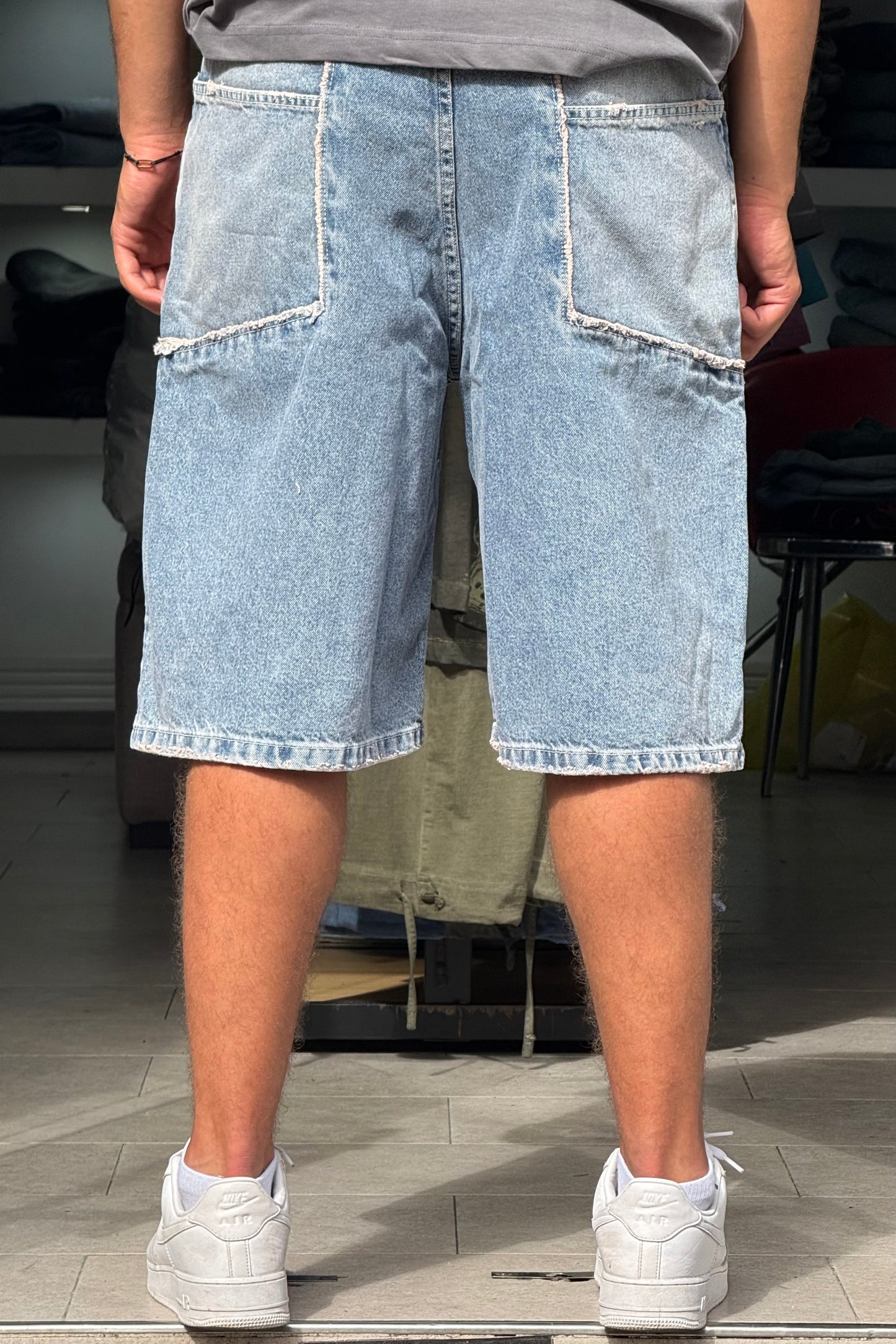 SKATER JORTS STORM BLEU