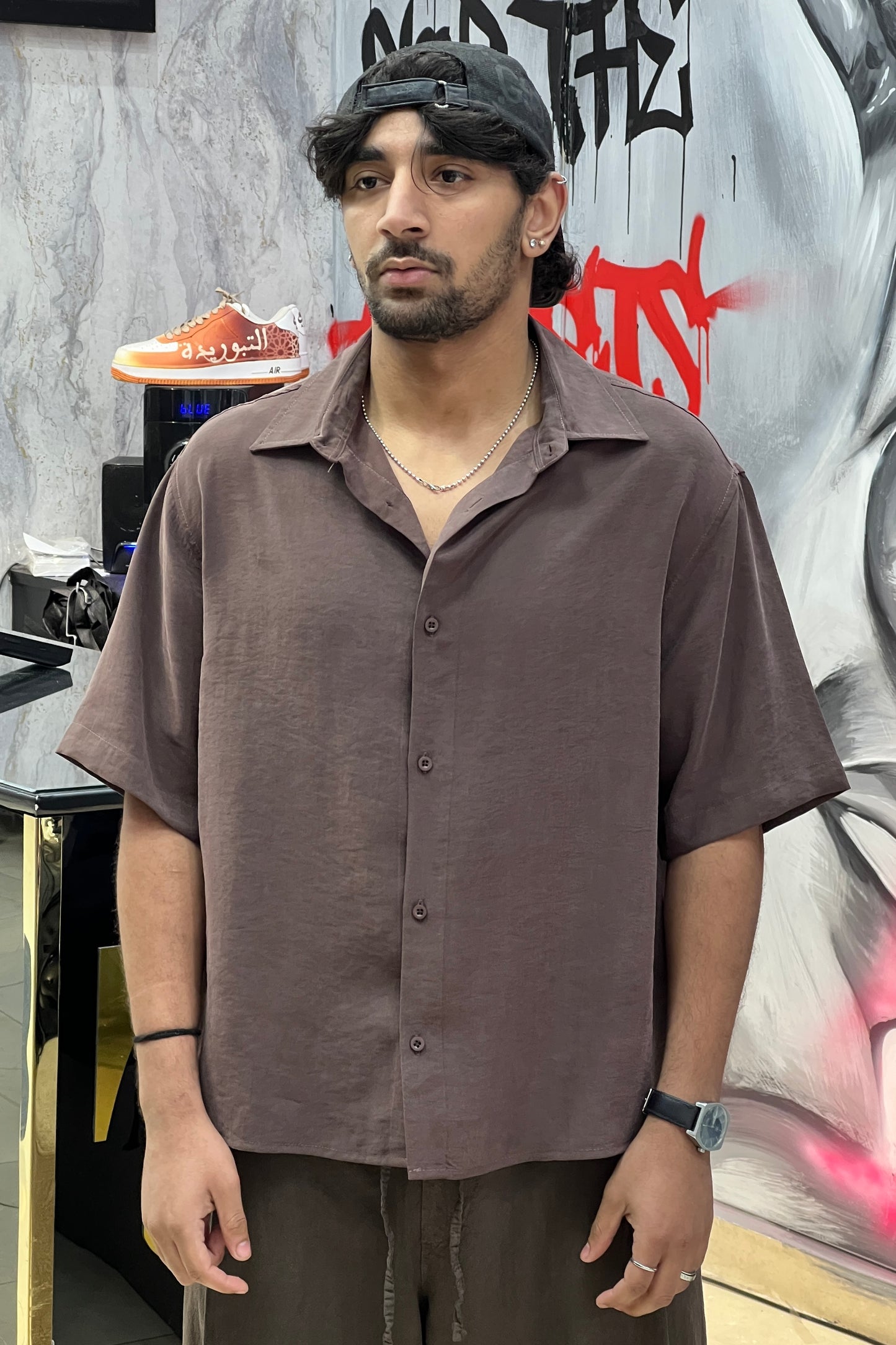 CHEMISE BROWN 10-213