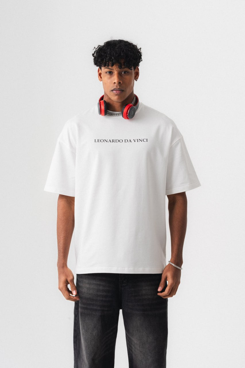 T-SHIRT LEONARDO DA VINCI WHITE ESCO