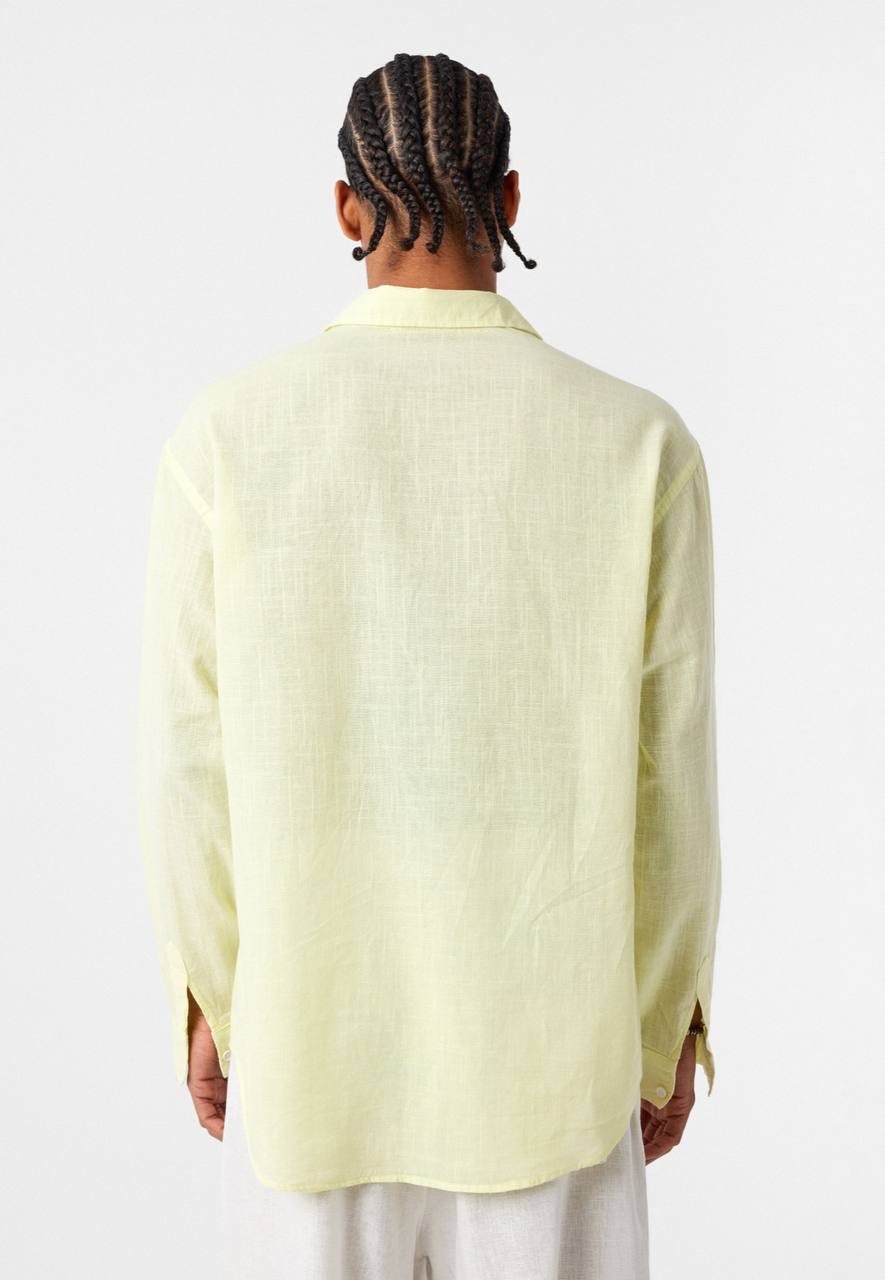 CHEMISE LIN VM YELLOW V40-54