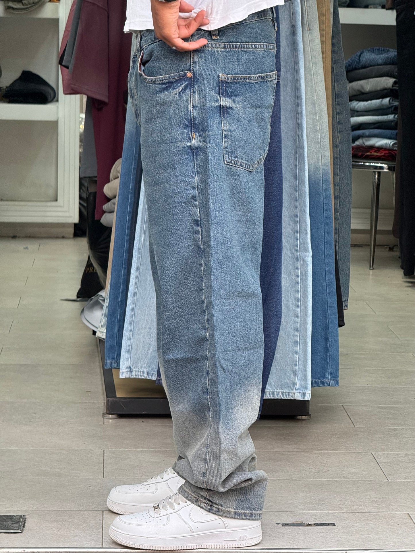 BAGGY JEANS DRITY DEGRADE BI