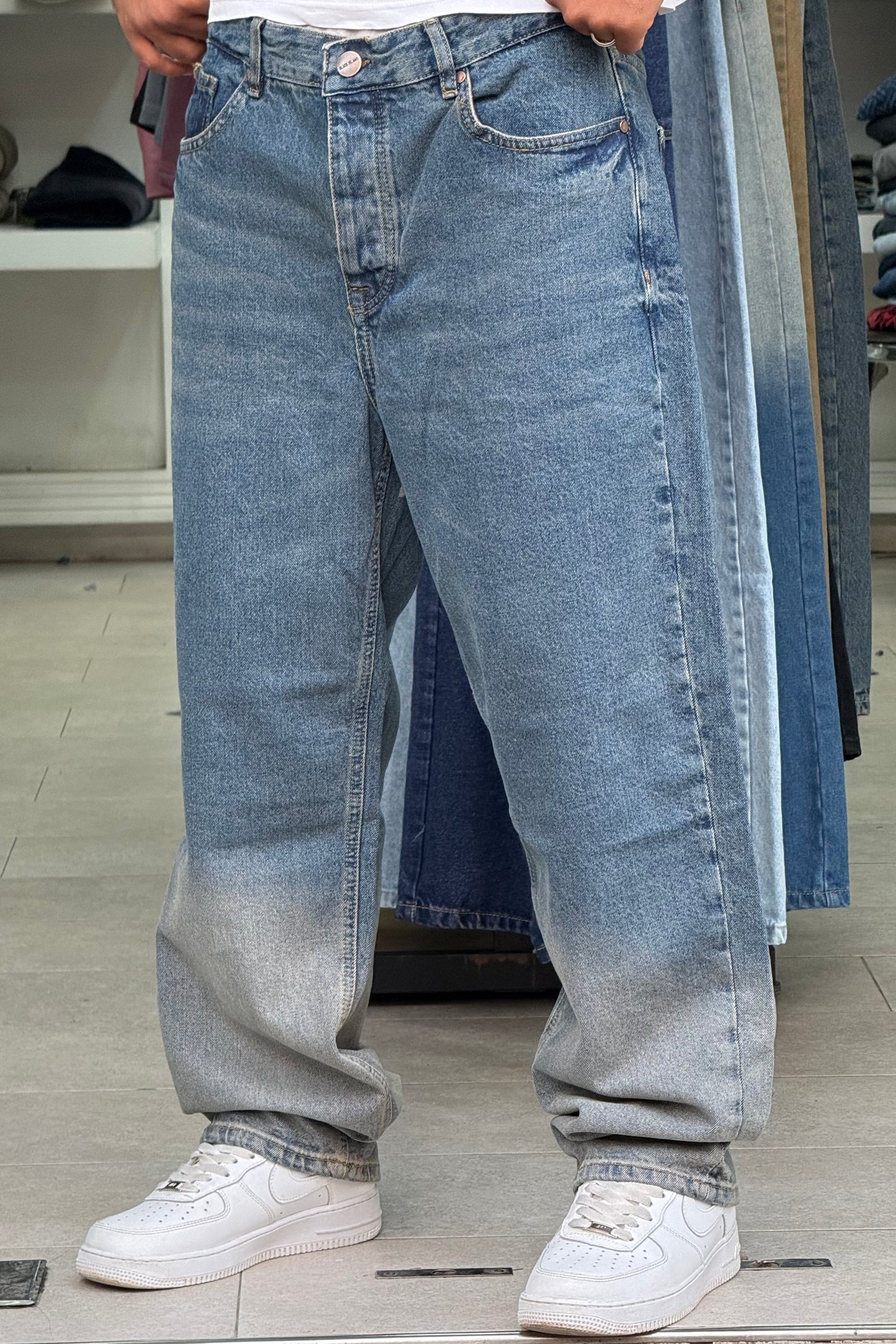 BAGGY JEANS DRITY DEGRADE BI