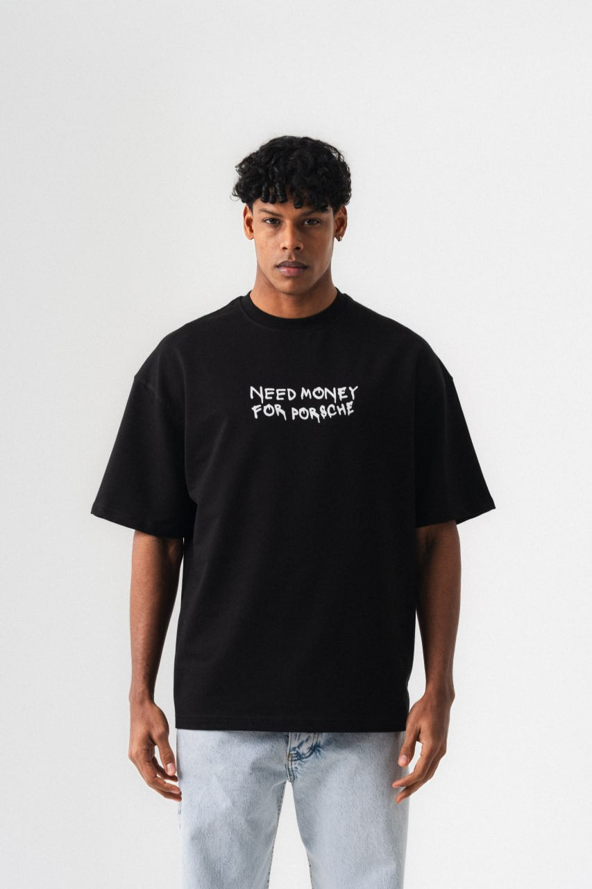 T-SHIRT NEED MONEY BLACK ESCO