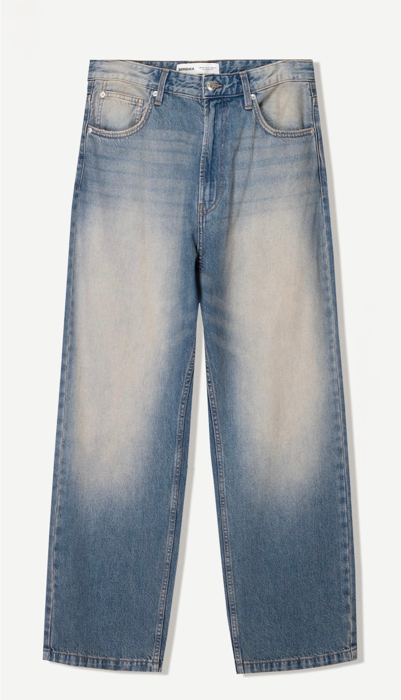 BAGGY JEANS BLEU DELAVE BERSHKA