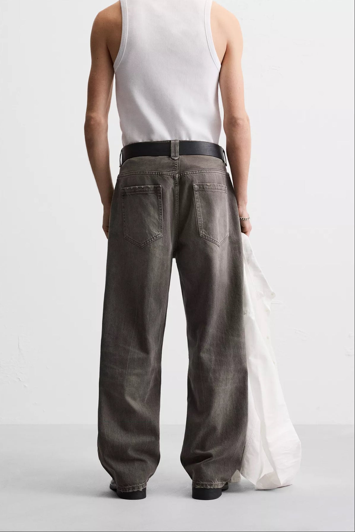 BAGGY JEANS WITH SEAM DETAIL DIRTY ZARA