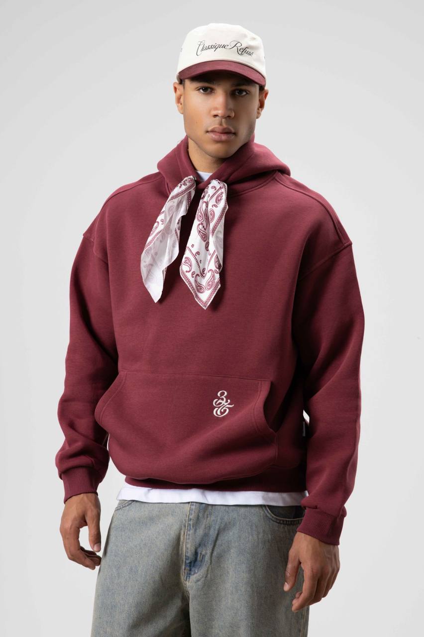 HOODIES STREET BURGUNDY v70-90