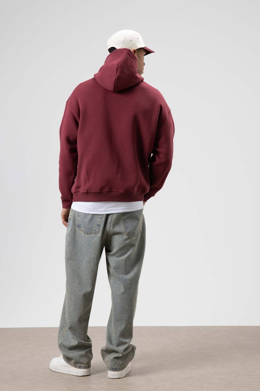 HOODIES STREET BURGUNDY v70-90