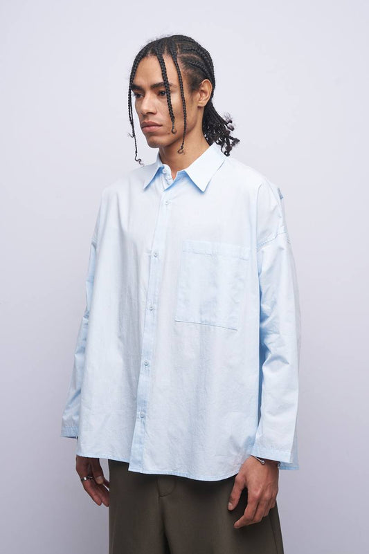 BOXY SHIRT ICE BLUE 10-211