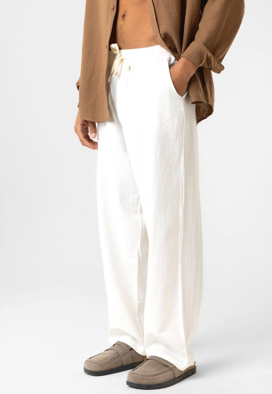 LINEN PANTS ECRU VM V80-22 / Y145