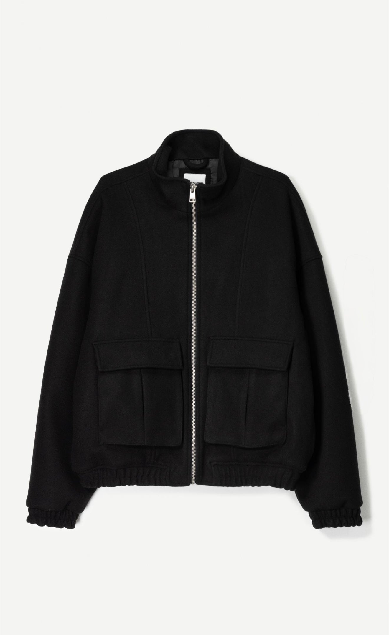 FELT TEXTURE JACKET BLACK BERSHKA