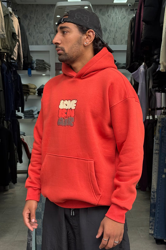 HOODIES LOVE IS IN THE AIR ORANGE