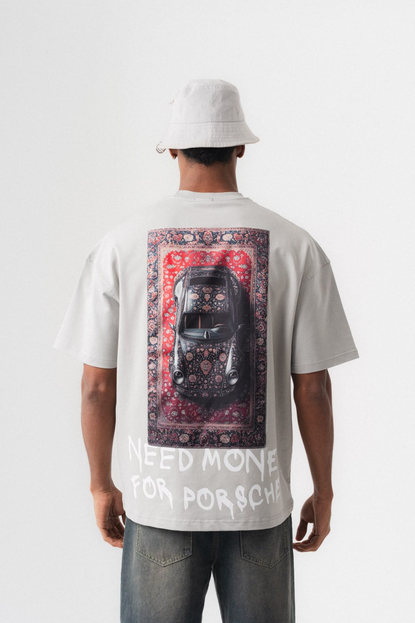 T-SHIRT NEED MONEY GREY ESCO