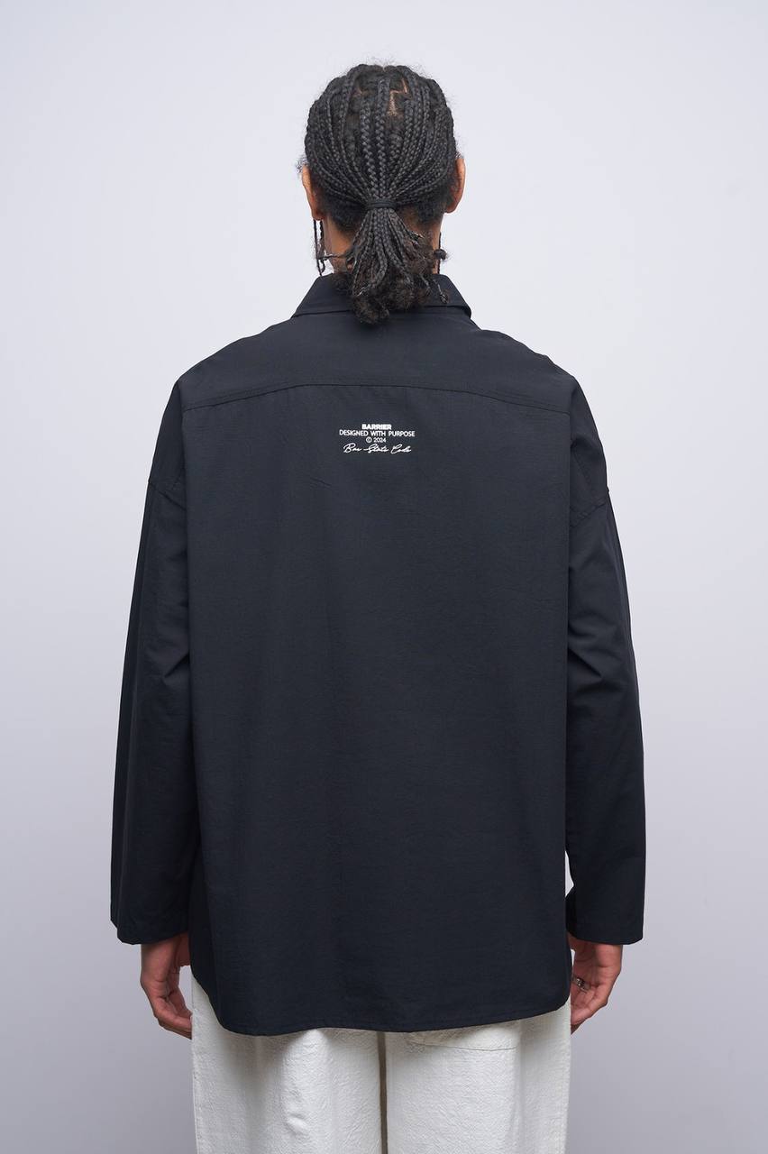 BOXY SHIRT BLACK 10-211