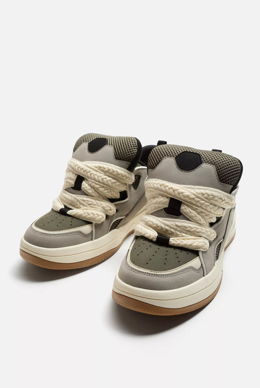 SKATE TRAINERS ZARA GRIS