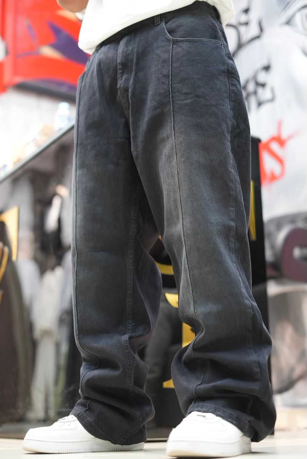 BAGGY JEANS TREETS NOIR BS