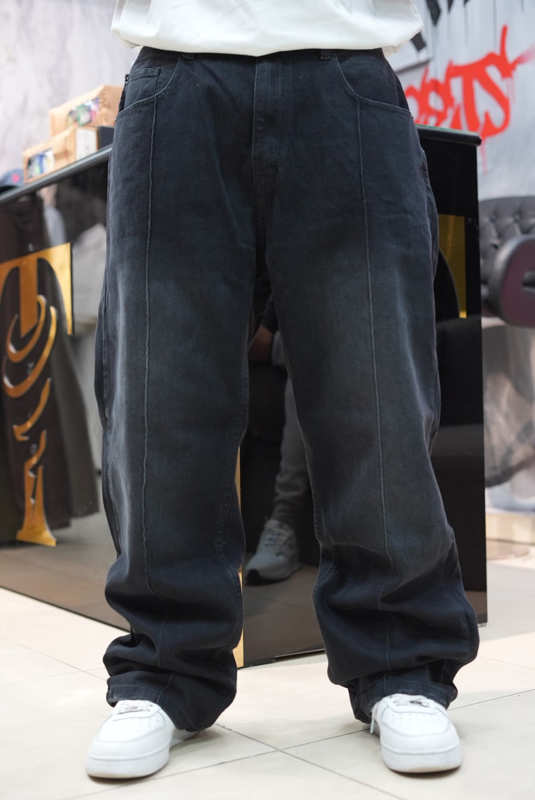 BAGGY JEANS TREETS NOIR BS