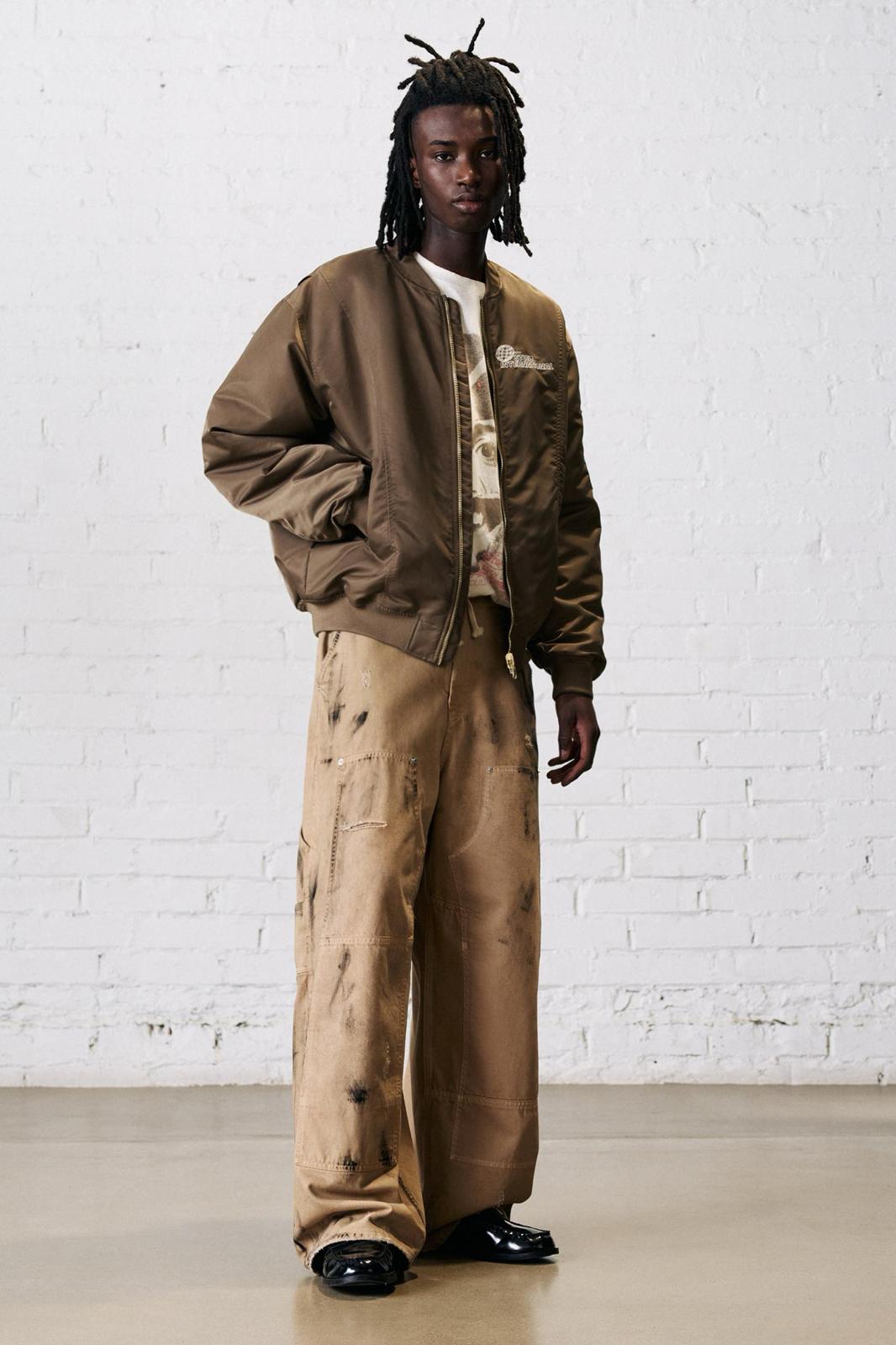 EMBROIDERED STWD BOMBER P&B