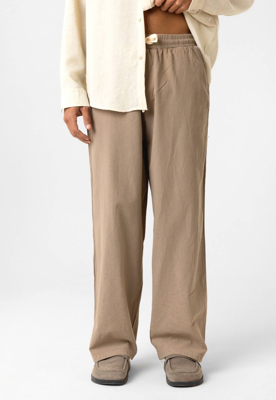LINEN PANTS BROWN VM V80-22