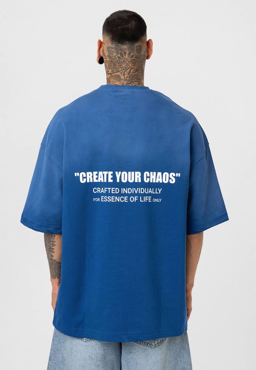 T-SHIRT CRAFTED BLEU