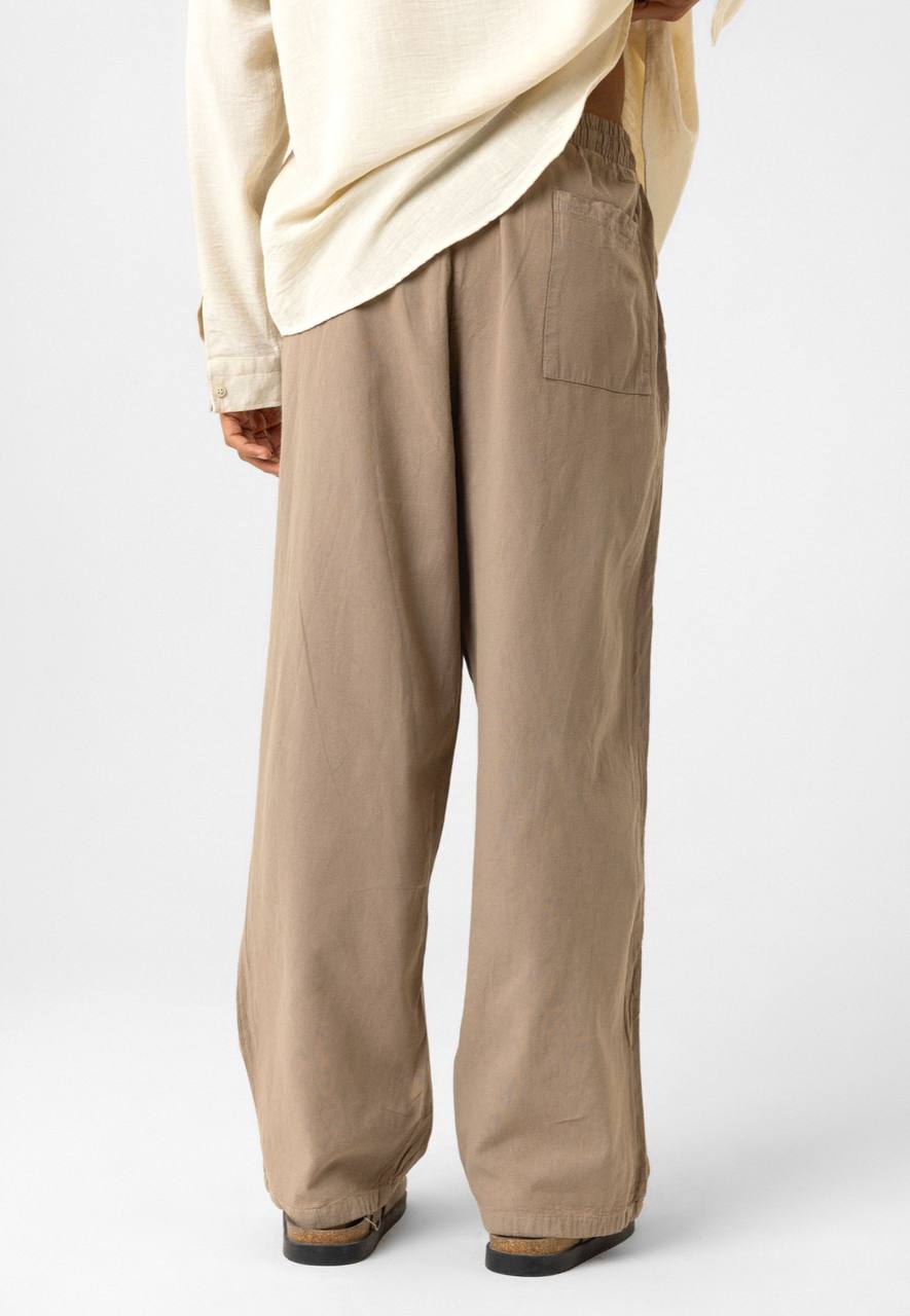 LINEN PANTS BROWN VM V80-22