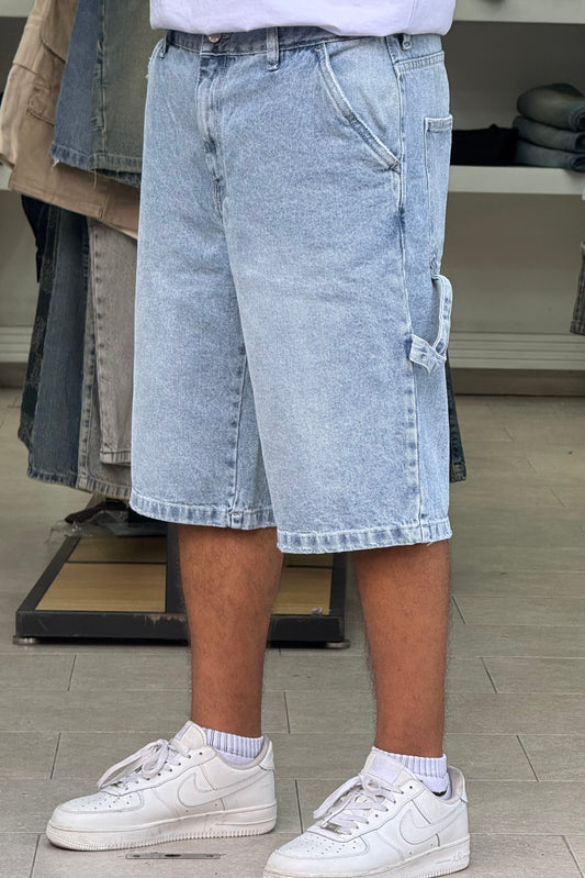 SKATER JORTS FLARE BLEU DELAVE