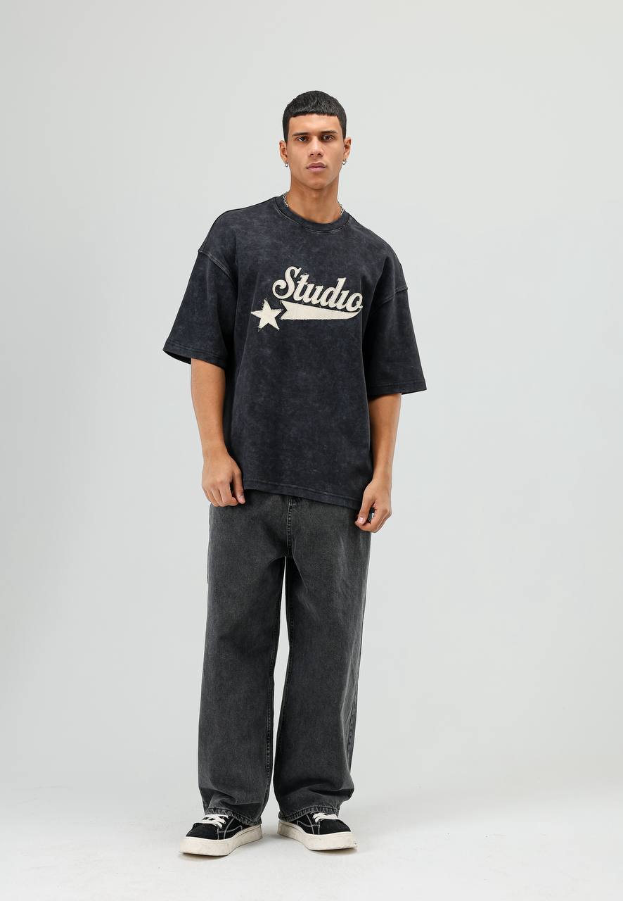 T-SHIRT ES STUDIO BLACK E71-124