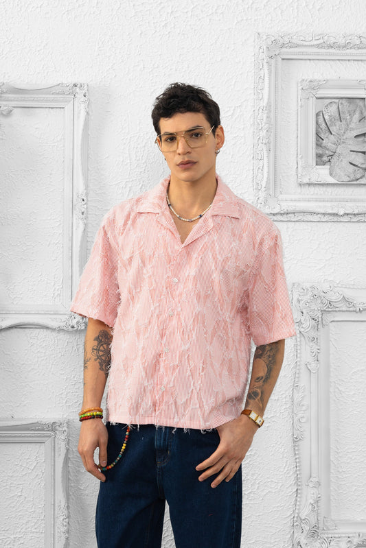 CHEMISE OFF THE SYSTEM ROUGE