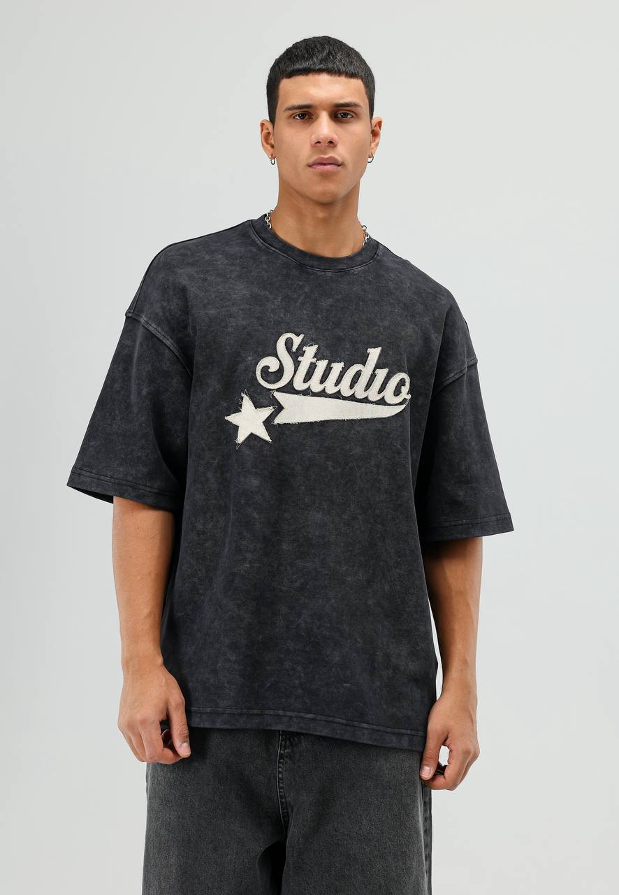 T-SHIRT ES STUDIO BLACK E71-124